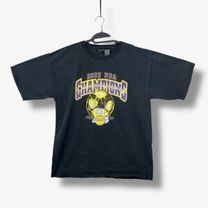 2002 Nba Los Angeles Lakers Champions T Shirt Mens Xl Retro Streetwear